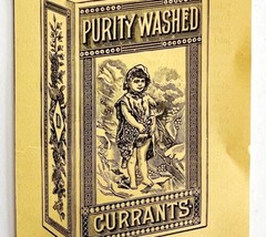 Purity Washed Currants 1894 Advertisement Victorian Dried Fruit Snack 2 ... - £11.98 GBP