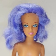 Vintage Barter Barbie Doll Clone Purple Hair Blue Eyes - $14.50