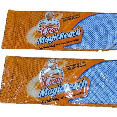 Mr. Clean Magic Reach Refill Pads 2 Scrubbing Tub & Shower Pads NEW Item image 2