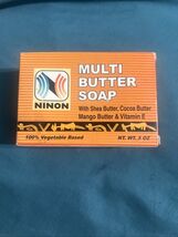 1 Pack of Ninon Multi Butter Soap Bar Shea, Cocoa, Mango Butter w/ Vitam... - $9.89