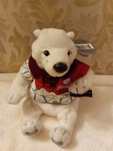 Coca Cola Polar Bear Bean Bag Plush Style #0264 Red Golf Shirt 1999 - £3.95 GBP