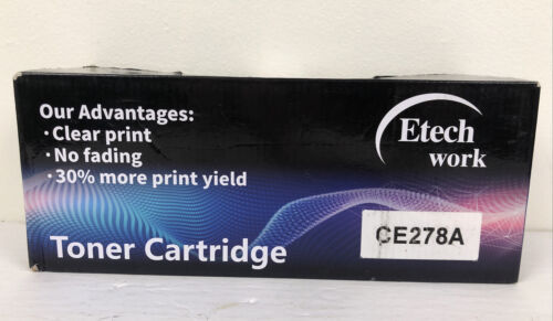 Etech Work Black Toner Cartridge 1 Pack CE278A For Laser Printer Laserje... - $9.90