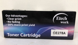 Etech Work Black Toner Cartridge 1 Pack CE278A For Laser Printer Laserje... - £7.78 GBP