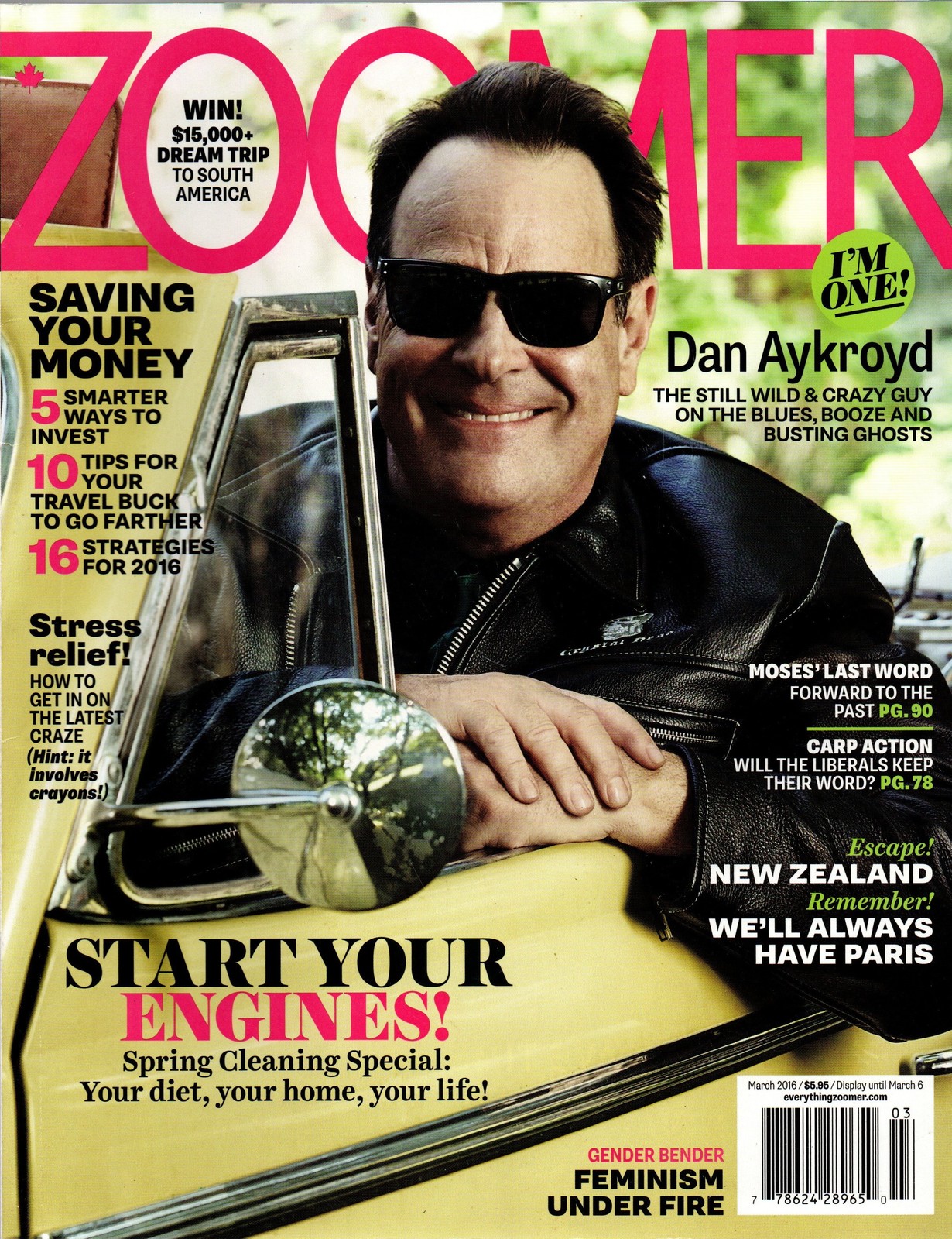 Zoomer Magazine Dan Aykroyd March 2016 Still Wild and Crazy Guy Busting Ghosts