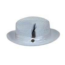 Men's Summer Spring Braid Straw style Hat by BRUNO CAPELO JULIAN JU901 White image 6