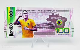 Commemorative Polymer Banknote, Brasi soccer team, World cup Russia 2018, Neymar - £7.35 GBP