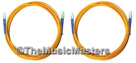 (2) 6ft Fiber Optic Optical Digital Audio Cable Wire SPDIF Sound Bar Cord Yellow - $7.50