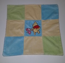 Disney Winnie the Pooh Piglet Square Patchwork Lovey Yellow Blue Green Baby - £40.32 GBP