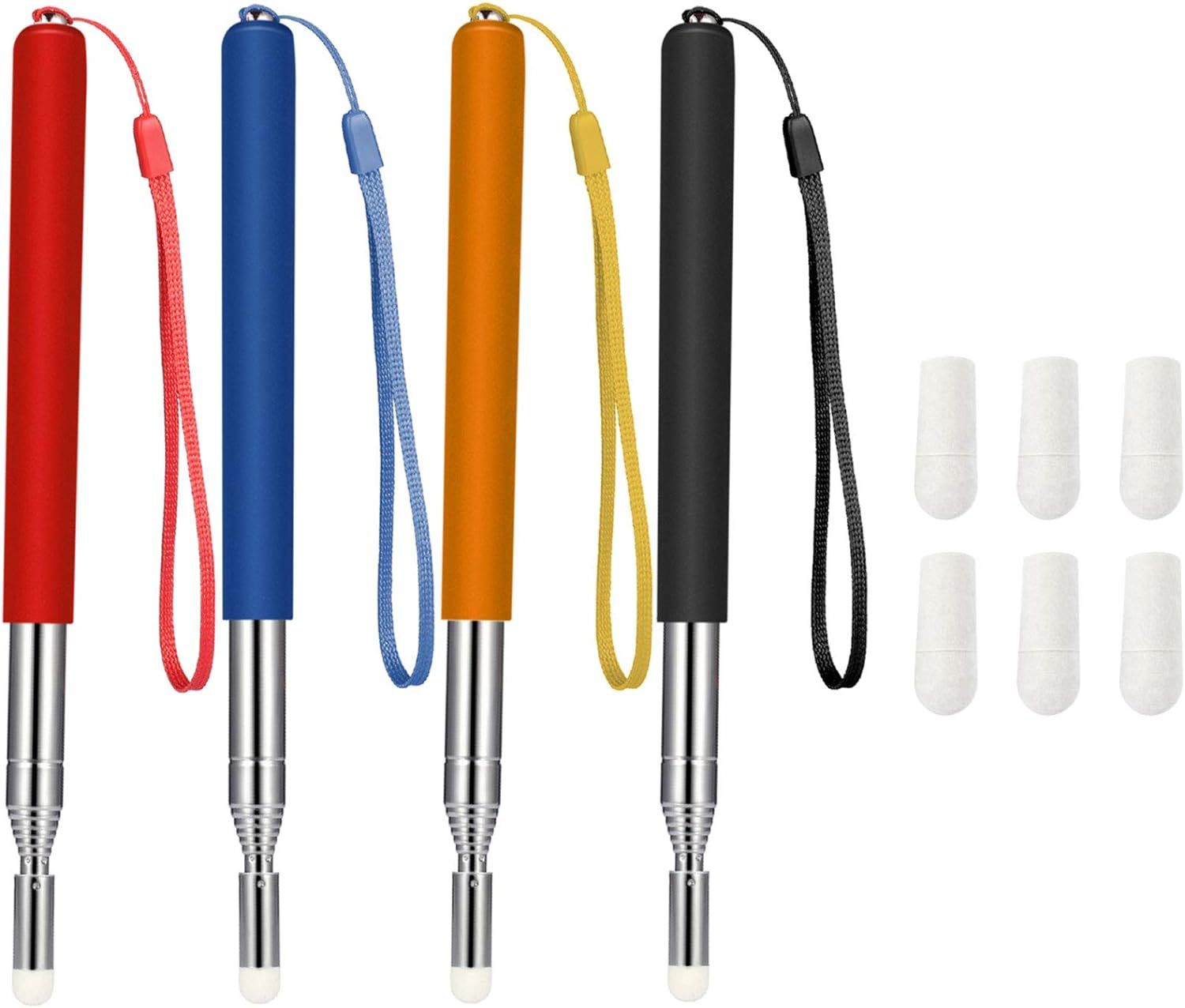 4 Pieces Retractable Pointer Telescopic Teacher Pointer For Classroom, 3... - $30.99