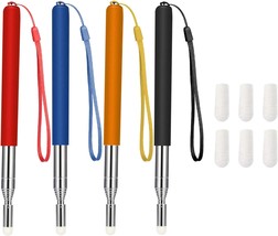 4 Pieces Retractable Pointer Telescopic Teacher Pointer For Classroom, 39 Inches - £24.26 GBP