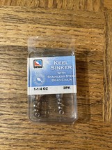 Uncle Josh Keel Sinker With Stainless Steel Bead Chain 1-1/4 Ounce - £11.60 GBP