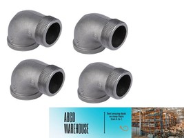 Street Elbow 90° 2&#39;&#39; FIP  X 2&#39;&#39; D MIP Black Malleable Iron STZ 520-308BG... - $834.20 MXN