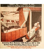 1947 Harvey Hammer Mill Corn Grinder Advertisement Farming Agriculture D... - $372.93 MXN