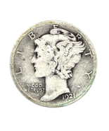 1921-D Mercury Dime - Fine Condition, Natural Color, Full Strong Rims - €191,27 EUR