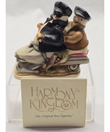 HARMONY KINGDOM Biker Penguin TJSESN00 &quot;EASY SLIDER&quot; Trinket Box - 2000 ... - $28.78