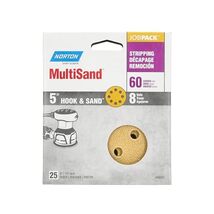 5&quot; Norton 49224 MultiSand Hook &amp; Loop 8-Hole Sanding Disc, P60-Grit, 25-... - €23,82 EUR