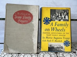 2 Vtg Signed Books Maria Trapp Family Singers + Family on Wheels |Adventures HC - £107.63 GBP