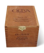 Oliva Serie G Aged Cameroon Wooden Cigar Box With Hinged Lid Robusto - $22.32 CAD