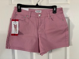 NWT Juicy Couture Pink Jean Short Shorts Size 8 Inseam 4.5&quot; - £12.14 GBP