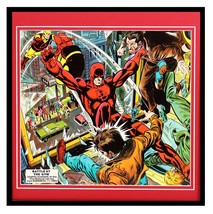 VINTAGE 1977 Marvel Daredevil Framed 12x12 Poster Display - £27.25 GBP