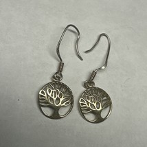 Naly Tree of Life Earrings 925 Silver - $372.63 MXN