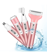 4 in 1 Women Electric Shaver Rechargeable Waterproof Razor Painless Epil... - $482.82 MXN