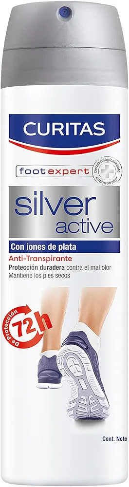 Curitas Silver Active Spray – Antibacterial Foot Care with Silver Ions, ... - $19.99