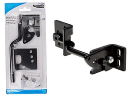 National Hardware # N101-394 Adjust-O-Matic ® Heavy-Duty Gate Latch 8&quot;, Black - £13.76 GBP