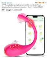 Toys Wearable Panty 10 Mode,Distance Vibe Rechargeable APP Control - €18,54 EUR