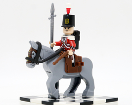 Custom Mini-figure  Grey Horse Napoleonic Wars United Kingdom Infantry G... - £4.69 GBP