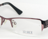 NOBLE Yokai 40904-3 Licht Plum Brille Metall Rahmen 50-18-135mm - $41.03