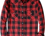 Dubinik Flannel Shirt Western Cowboy Pearl Snap Red Plaid sz 2XL NWT - $24.71