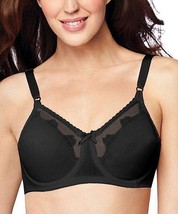 MSRP $40 Balia Midnight Black Flower Bali Underwire Bra Black Size 42DD - £15.50 GBP