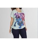 Women&#39;s Floral graphic T shirt top casual work day night beach plus 1X 2... - $19.79+