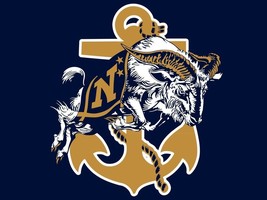 Navy Midshipmen Mascot NCAA Mens Embroidered Polo Shirt XS-6X, LT-4XLT New - £20.50 GBP+