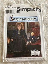 Simplicity Daisy Kingdom pattern 7348 Girls&#39; Dress &amp; doll dress sz 8 - 14 uncut - £7.44 GBP