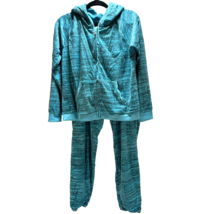 Juicy Couture Matching Set Large XL Pants Jacket Blue Stripes Y2K - £73.15 GBP