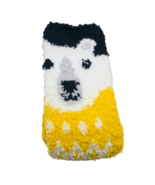 Old Navy Women&#39;s Cozy Socks Polar Bear Soft Fuzzy Yellow Black White OS - $6.98