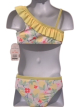 Wonder Nation Infant Toddler Girls 2PC Bikini Swimming Suit Size 2T Yellow Lemon - £6.20 GBP