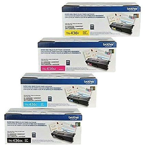 Genuine Brother TN436 Toner Set of 4 BK/C/M/Y MFC L8900CDW HL L8350CDW M... - $599.99