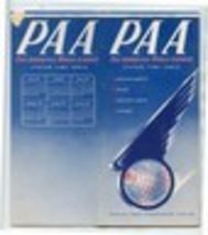 Pan American World Airways System Time Table effective April 25, 1954 - $67.32