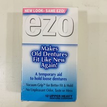 Ezo Denture Cushions Upper Heavy  12 Cushions Yellow Box New Faded Packa... - $271.14