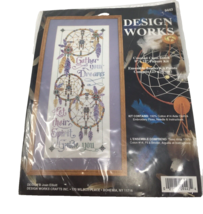 Design Works Dreamcatcher Joan Elliott &quot;DREAMS COME TRUE&quot; Cross Stitch Kit 9×22 - £10.38 GBP