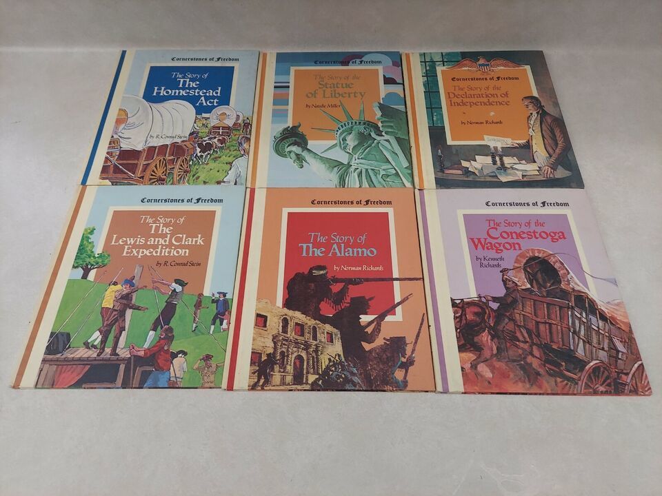 Cornerstones of Freedom Lot 31 Vintage Books American History Childrens ... - $79.00