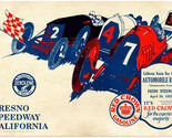 Fresno Speedway California 1923  Metal Sign - $39.55