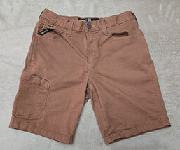 Ariat Rebar M4 Relaxed Fit Shorts Mens Sz 32 Field Khaki Outdoor Workwea... - $32.67