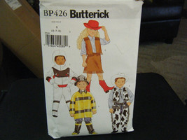 Butterick BP426 Kid's Fireman, Astronaut, Cowboy-girl Costume Pattern - Size 6-8 - $10.47