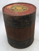 Antique Laflin &amp; Rand Orange Rifle Powder black Advertising Tin keg NY - £177.29 GBP
