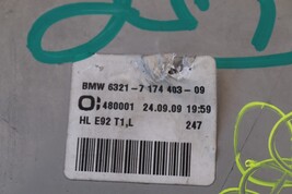 07-10 BMW E92 M3 328i 335i Coupe Outer Taillight Light Lamp Driver Left LH image 11