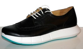 Clergerie Paris  Men’s Black White Leather Platform Sneakers Shoes Sz US... - $153.93
